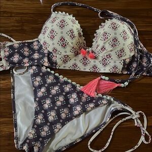 Victorias Secret Push-Up Bikini Set with Tassels